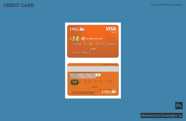 Niederlande ING Orange VISA Beispielvorschau